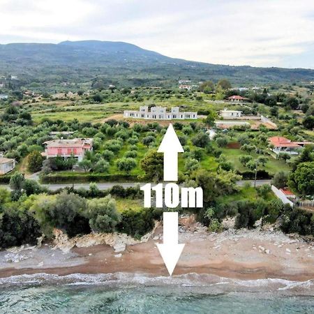 Stone Bay Houses In Messinia Kalamaki Beach Area Chrani Exterior foto