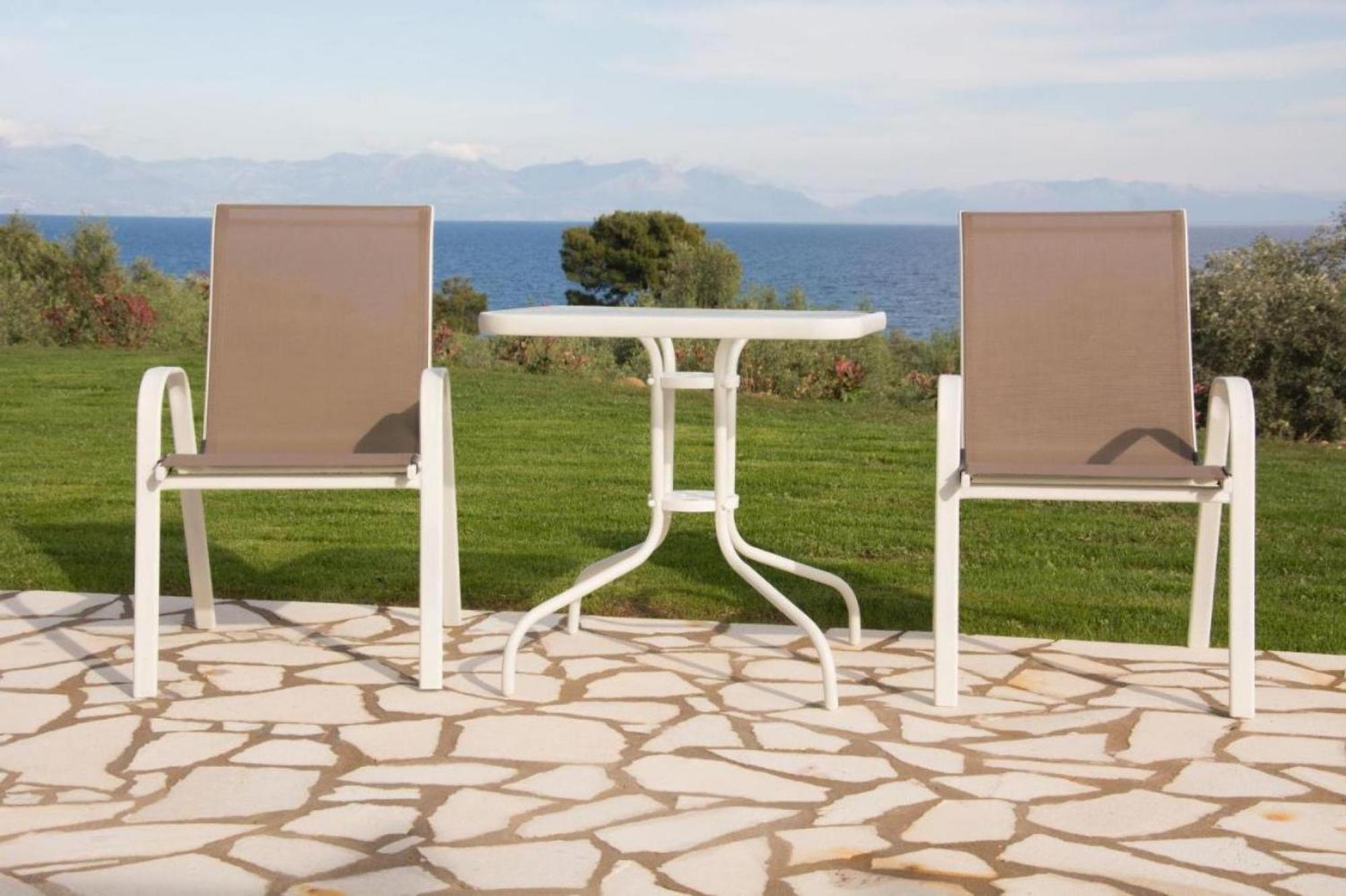Stone Bay Houses In Messinia Kalamaki Beach Area Chrani Exterior foto